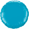 18" Round Turquoise Qualatex Microfoil (5 ct.) (SKU: 30749)