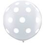 3' Round Big Polka Dot Diamond Clear (2 ct) (SKU: 33376)