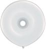 16" Geo Donut - White (25ct) Qualatex (SKU: 39741)