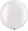 30" Round Pearl White (2 count) Qualatex  (SKU: 39946)