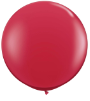 3' Round Ruby Red (2 count) Qualatex  (SKU: 43057)