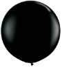 3' Round Onyx Black (2 count) Qualatex  (SKU: 42857)