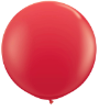 3' Round Red (2 count) Qualatex  (SKU: 42554)