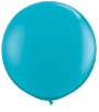 3' Round Tropical Teal (2 count) Qualatex  (SKU: 43514)