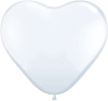 15" Heart - White (50 ct) (SKU: 24019)