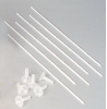 16" Balloon Straws-White (100 ct)