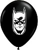 5" Round Batman Face -  Black (100 count) (SKU: 55502)