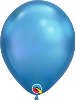 11" Round Chrome Blue (100 Count) Qualatex (SKU: 58272)