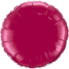 18"  Round Burgundy Qualatex Microfoil (5 ct.) (SKU: 74917)