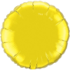 18" Round Citrine Yellow Qualatex Microfoil (5 ct.) (SKU: 22637)