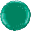 18"  Round Emerald Green Qualatex Microfoil (5 ct.) (SKU: 22633)