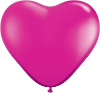 6" Heart Jewel Magenta (100 count) Qualatex (SKU: 99328)