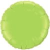 18" Round Lime Green Qualatex Microfoil (5 ct.) (SKU: 73310)