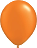 11" Round Pearl Mandarin Orange (100 count) Qualatex