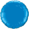 18"  Round Sapphire Blue Qualatex Microfoil (5 ct.) (SKU: 22632)