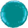 18" Round Teal  Qualatex Microfoil (5 ct.) (SKU: 32554)
