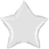 20" White Star Qualatex (5ct) (SKU: 12643)